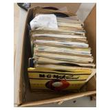 Box of 45 RP VINYL tecords
