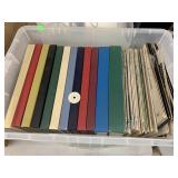 Tote w Lid of LP Vinyl Records