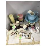 Misc, Mini wash Basin w Pitcher, Decorations and