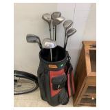 Golf Clubs and Bag
