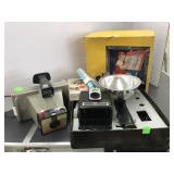 Vintage cameras and bulbs