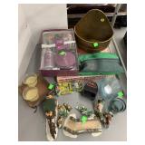 Fire King Bowls, Winter Village Pieces, Misc