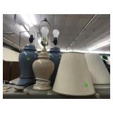 3 Lamps w shades