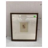 Framed, signed, pheasant print