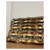 modern abstract metal wall sculpture