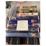Flat of VHS & DVD movies
