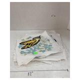 Stack of painted quilt squares