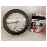 Flip Phone and Clock