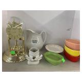 Soap Dishes, Clock, Misc