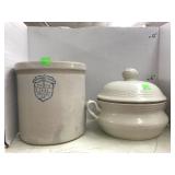 Crock and Stoneware casserole dish,Huntington