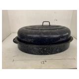 Enamelware Roasting Pan