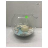 Glass Fish Bowl w/ Decor