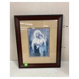 Framed Madonna and child print