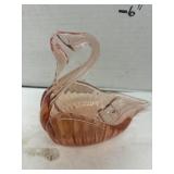 Vintage Art Glass Swan