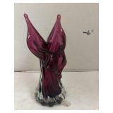 MURANO HAND BLOWN ITALIAN PURPLE ART GLASS