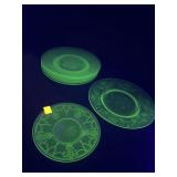 Uranium Glass Plates