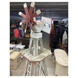 Wooden Windmill Yard / Garden Decor approx 7.5 ft