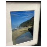 Framed Signed Beach Picture / Photo