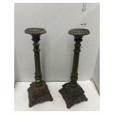 Cast Iron Candle Holders