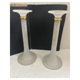 Glass Candlesticks