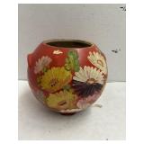 Vintage Potter Stoneware Hand Painted Pot