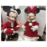 Vintage Mickey & Minnie Mouse Animated Figures -