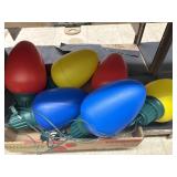 Jumbo Hanging Christmas Lightbulb Shaped Lights -