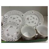 Porcelain Plates - Butterfly Decor Lot