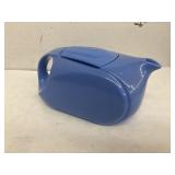 Vintage Hall Blue Art Deco Oblong Teapot/Pitcher
