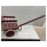 Vintage Wooden Toy Pull Cart