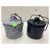 Vintage Speckled Crocks