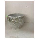 Glazed planter