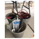4 Buckets w/ Misc Tools