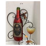 Metal Wine bottle wall hanging