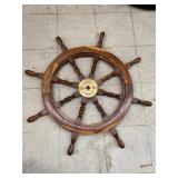 Wooden Ship Wheel Decor