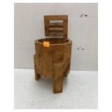 Wooden washer planter/pot
