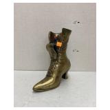 Metal shoe vase/pot/figure