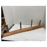 Wood and spike hanging rack