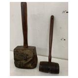 Wooden Gavel and Hammer