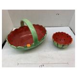 2cnt Watermelon Dishes