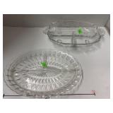 Jeannette Glass Co. WINDSOR DIAMOND Clear 3-part