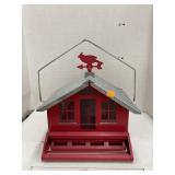 Metal Cardinal bird feeder