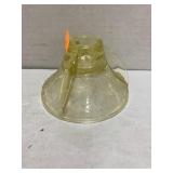 Vntg Hazel Atlas Florentine yellow poppy candle