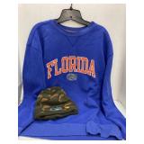 Florida Gator sweatshirt and hat