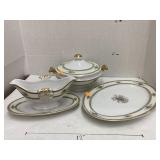 Hutschenreuther Lelb Bavarian platter, gravy