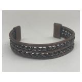 Vintage Copper Braided Cuff Bracelet