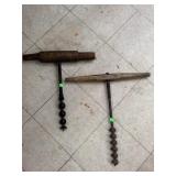 2cnt Vntg T-Handle Drills