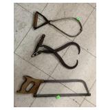 Saw and 2cnt Tongs