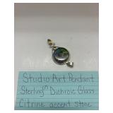Jewelry - Studio Art Pendant - marked 925