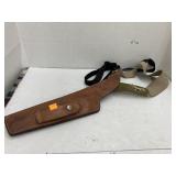 Safariland Over the shoulder leather gun holster